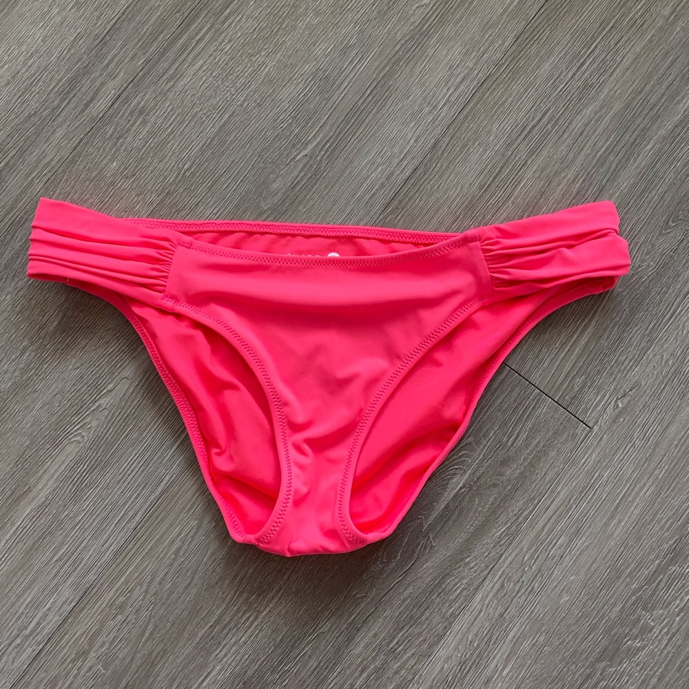 NWOT Shade & Shore bikini hot pink bottom only